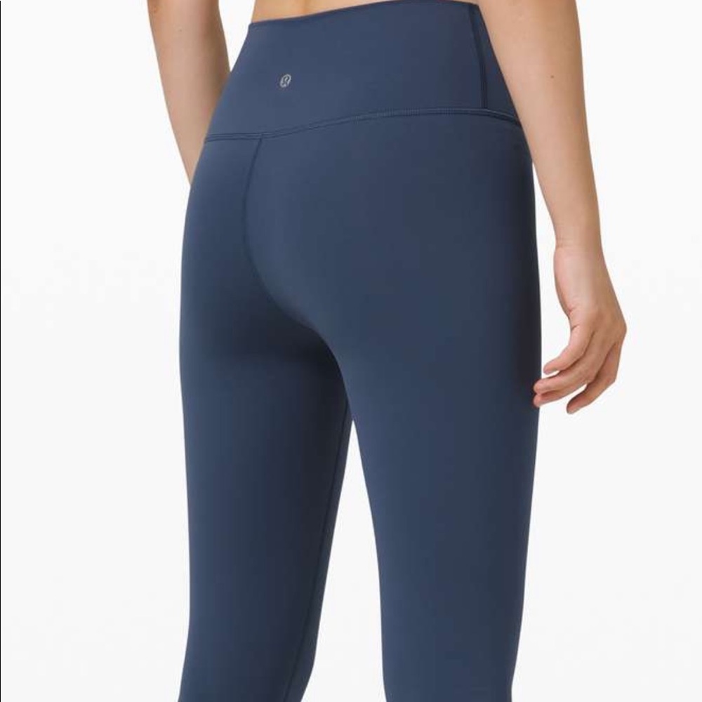 Lululemon Wunder Under Crop (High-Rise) *Full-On Luxtreme 21" Iron Blue